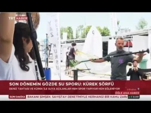 Caddebostan’da kürek sörfü keyfi